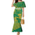 Custom Cricket South Africa Family Matching Mermaid Dress and Hawaiian Shirt Proteas Go Champion Green Version - Wonder Print Shop