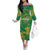 Custom Cricket South Africa Family Matching Off The Shoulder Long Sleeve Dress and Hawaiian Shirt Proteas Go Champion Green Version - Wonder Print Shop
