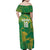 Custom Cricket South Africa Family Matching Off Shoulder Maxi Dress and Hawaiian Shirt Proteas Go Champion Green Version - Wonder Print Shop