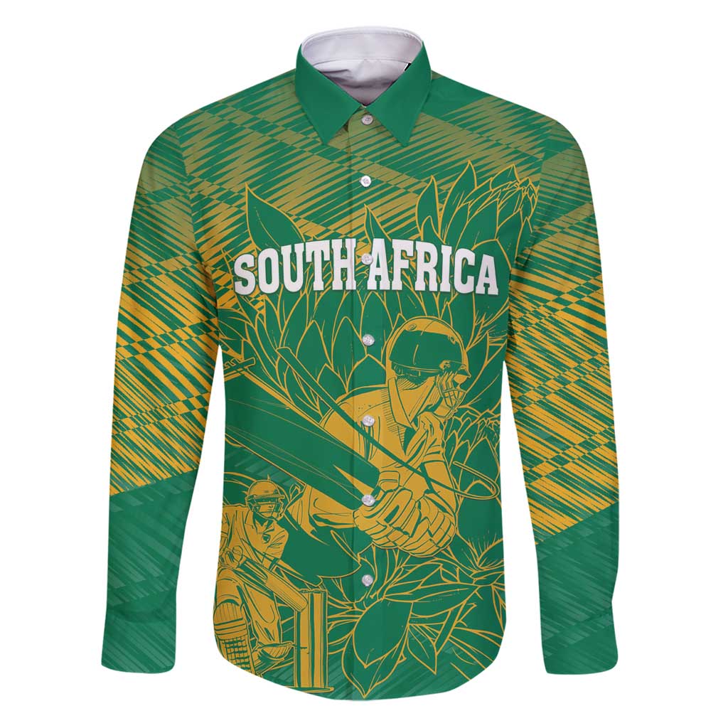 Custom Cricket South Africa Family Matching Puletasi and Hawaiian Shirt Proteas Go Champion Green Version - Wonder Print Shop