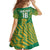 Custom Cricket South Africa Family Matching Summer Maxi Dress and Hawaiian Shirt Proteas Go Champion Green Version - Wonder Print Shop