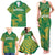 Custom Cricket South Africa Family Matching Tank Maxi Dress and Hawaiian Shirt Proteas Go Champion Green Version - Wonder Print Shop