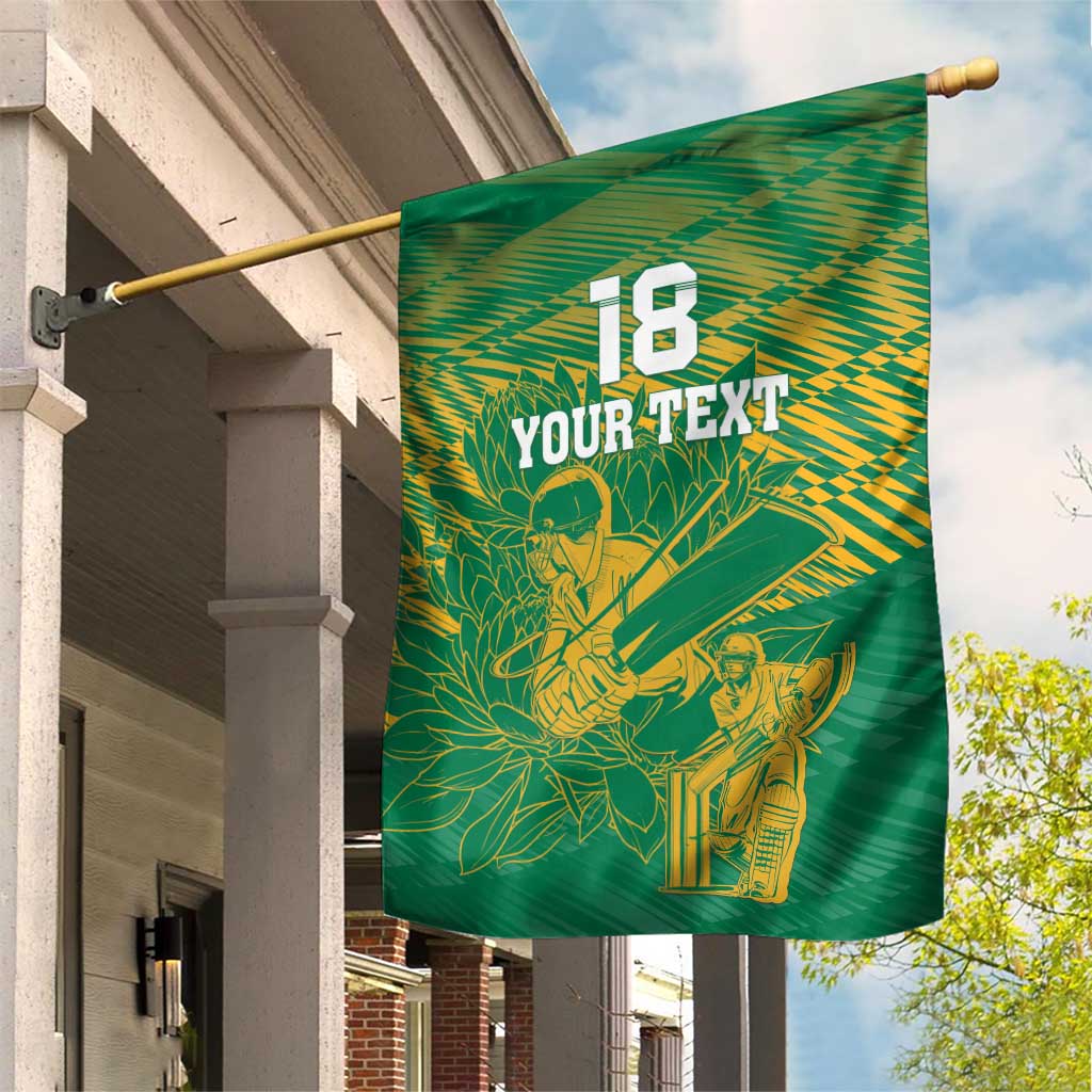 Custom Cricket South Africa Garden Flag Proteas Go Champion Green Version - Wonder Print Shop