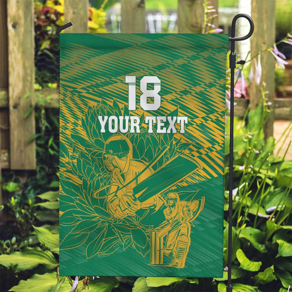 Custom Cricket South Africa Garden Flag Proteas Go Champion Green Version - Wonder Print Shop