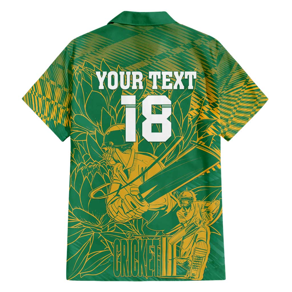 Custom Cricket South Africa Hawaiian Shirt Proteas Go Champion Green Version - Wonder Print Shop
