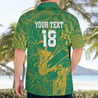 Custom Cricket South Africa Hawaiian Shirt Proteas Go Champion Green Version - Wonder Print Shop