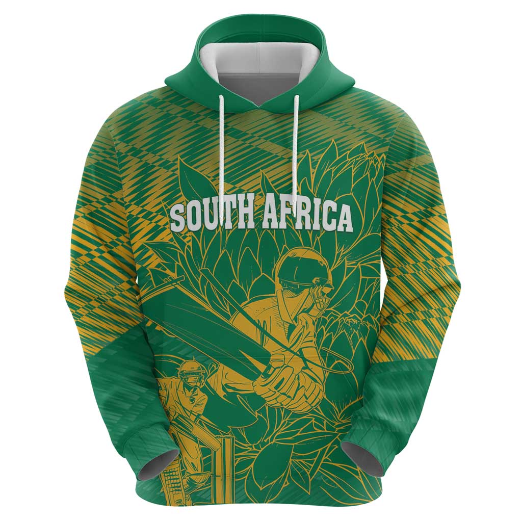 Custom Cricket South Africa Hoodie Proteas Go Champion Green Version - Wonder Print Shop