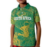 Custom Cricket South Africa Kid Polo Shirt Proteas Go Champion Green Version - Wonder Print Shop