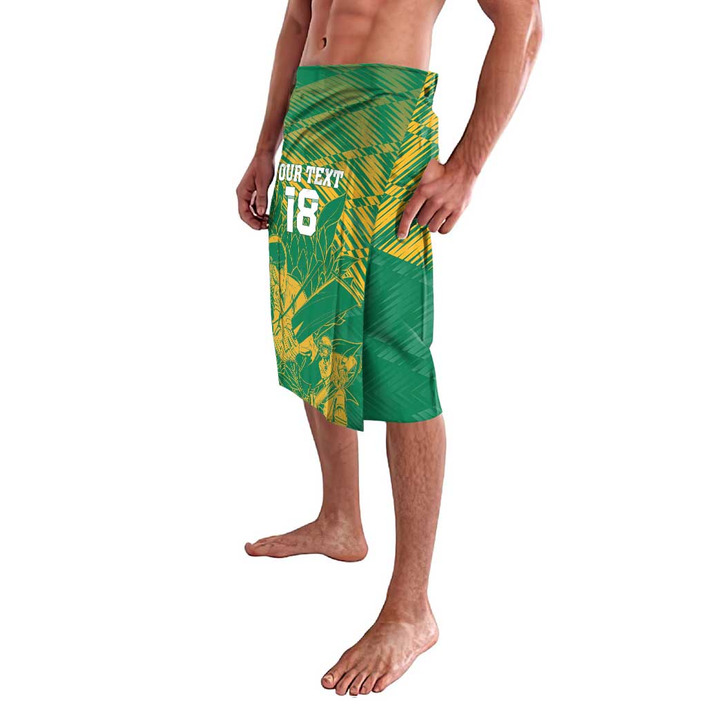 Custom Cricket South Africa Lavalava Proteas Go Champion Green Version - Wonder Print Shop