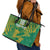 Custom Cricket South Africa Leather Tote Bag Proteas Go Champion Green Version - Wonder Print Shop