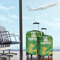 Custom Cricket South Africa Luggage Cover Proteas Go Champion Green Version - Wonder Print Shop