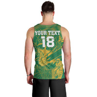 Custom Cricket South Africa Men Tank Top Proteas Go Champion Green Version - Wonder Print Shop