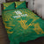 Custom Cricket South Africa Quilt Bed Set Proteas Go Champion Green Version - Wonder Print Shop