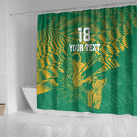 Custom Cricket South Africa Shower Curtain Proteas Go Champion Green Version - Wonder Print Shop