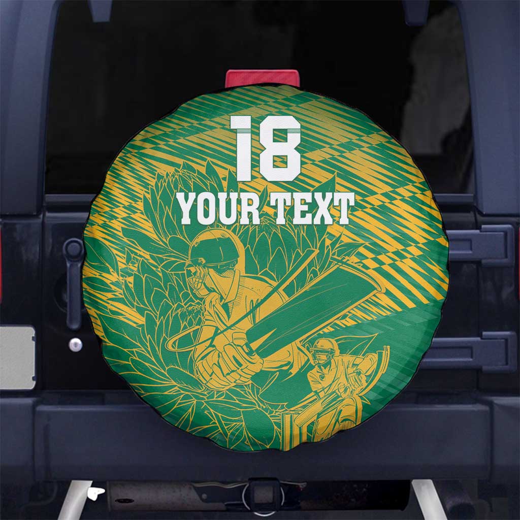 Custom Cricket South Africa Spare Tire Cover Proteas Go Champion Green Version - Wonder Print Shop