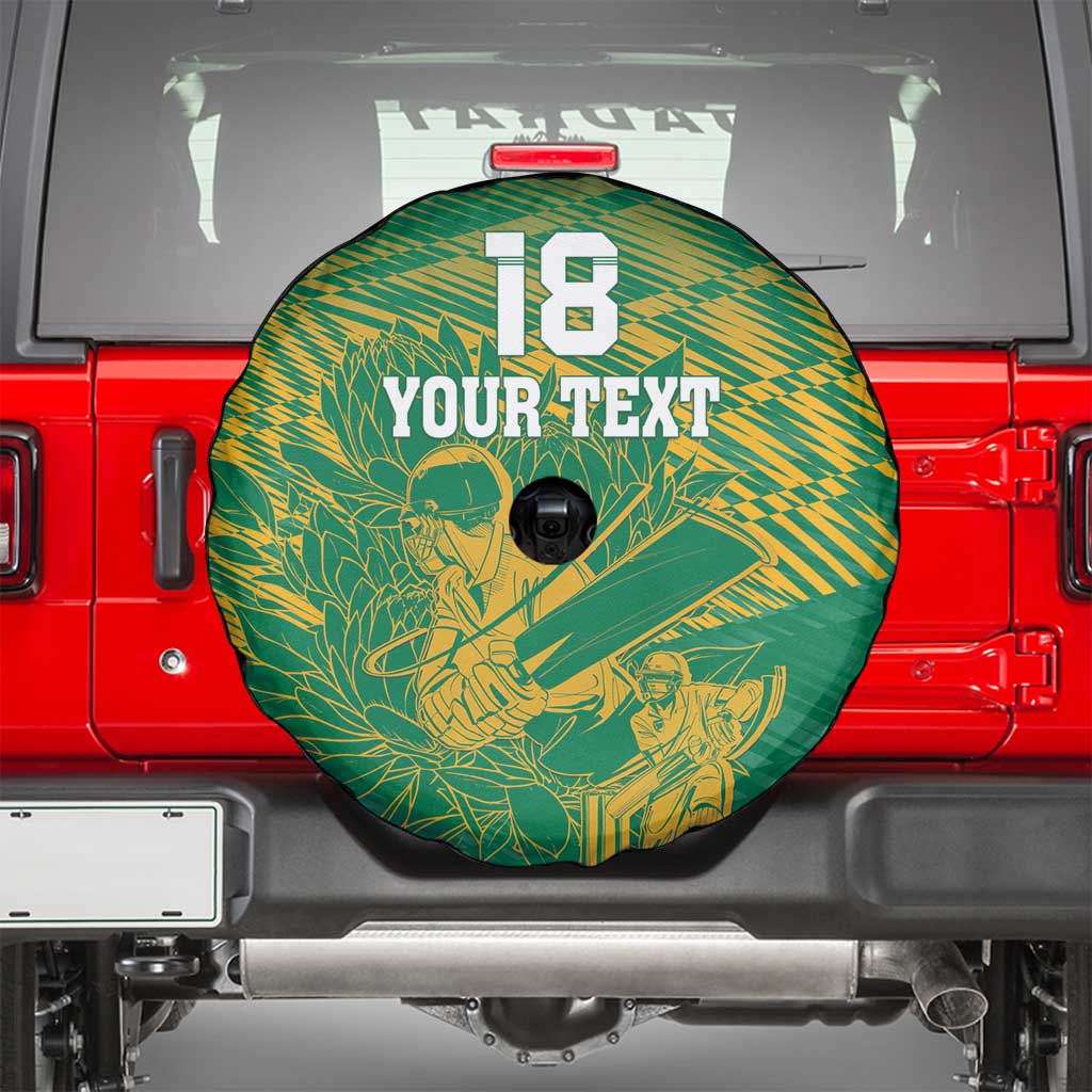 Custom Cricket South Africa Spare Tire Cover Proteas Go Champion Green Version - Wonder Print Shop