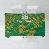 Custom Cricket South Africa Tablecloth Proteas Go Champion Green Version - Wonder Print Shop