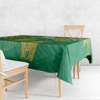 Custom Cricket South Africa Tablecloth Proteas Go Champion Green Version - Wonder Print Shop