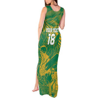 Custom Cricket South Africa Tank Maxi Dress Proteas Go Champion Green Version - Wonder Print Shop
