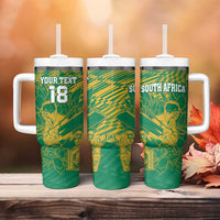 Custom Cricket South Africa Tumbler With Handle Proteas Go Champion Green Version - Wonder Print Shop