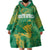 Custom Cricket South Africa Wearable Blanket Hoodie Proteas Go Champion Green Version - Wonder Print Shop