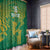 Custom Cricket South Africa Window Curtain Proteas Go Champion Green Version - Wonder Print Shop