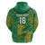 Custom Cricket South Africa Zip Hoodie Proteas Go Champion Green Version - Wonder Print Shop