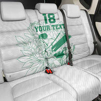 Custom Cricket South Africa Back Car Seat Cover Proteas Go Champion White Version - Wonder Print Shop