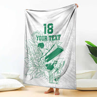 Custom Cricket South Africa Blanket Proteas Go Champion White Version - Wonder Print Shop