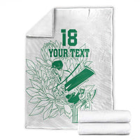 Custom Cricket South Africa Blanket Proteas Go Champion White Version - Wonder Print Shop
