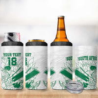 Custom Cricket South Africa 4 in 1 Can Cooler Tumbler Proteas Go Champion White Version - Wonder Print Shop