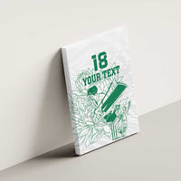 Custom Cricket South Africa Canvas Wall Art Proteas Go Champion White Version - Wonder Print Shop