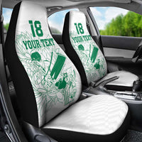 Custom Cricket South Africa Car Seat Cover Proteas Go Champion White Version - Wonder Print Shop