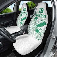 Custom Cricket South Africa Car Seat Cover Proteas Go Champion White Version - Wonder Print Shop
