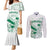 Custom Cricket South Africa Couples Matching Mermaid Dress and Long Sleeve Button Shirt Proteas Go Champion White Version - Wonder Print Shop