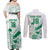 Custom Cricket South Africa Couples Matching Off Shoulder Maxi Dress and Long Sleeve Button Shirt Proteas Go Champion White Version - Wonder Print Shop