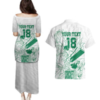 Custom Cricket South Africa Couples Matching Puletasi and Hawaiian Shirt Proteas Go Champion White Version - Wonder Print Shop