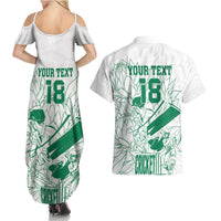 Custom Cricket South Africa Couples Matching Summer Maxi Dress and Hawaiian Shirt Proteas Go Champion White Version - Wonder Print Shop