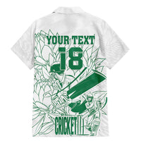 Custom Cricket South Africa Family Matching Mermaid Dress and Hawaiian Shirt Proteas Go Champion White Version - Wonder Print Shop