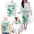 Custom Cricket South Africa Family Matching Off The Shoulder Long Sleeve Dress and Hawaiian Shirt Proteas Go Champion White Version - Wonder Print Shop
