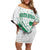 Custom Cricket South Africa Family Matching Off Shoulder Short Dress and Hawaiian Shirt Proteas Go Champion White Version - Wonder Print Shop