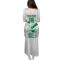 Custom Cricket South Africa Family Matching Puletasi and Hawaiian Shirt Proteas Go Champion White Version - Wonder Print Shop