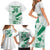 Custom Cricket South Africa Family Matching Short Sleeve Bodycon Dress and Hawaiian Shirt Proteas Go Champion White Version - Wonder Print Shop