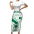 Custom Cricket South Africa Family Matching Short Sleeve Bodycon Dress and Hawaiian Shirt Proteas Go Champion White Version - Wonder Print Shop