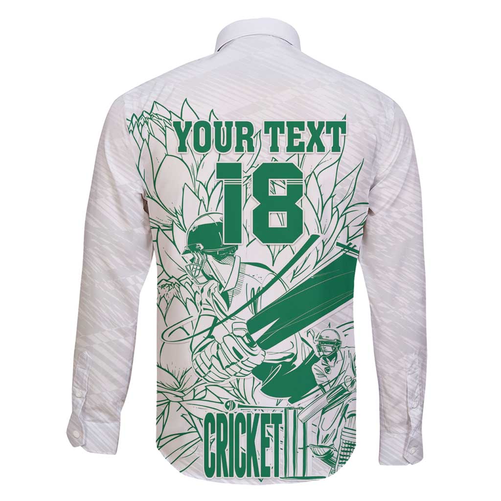 Custom Cricket South Africa Family Matching Tank Maxi Dress and Hawaiian Shirt Proteas Go Champion White Version - Wonder Print Shop