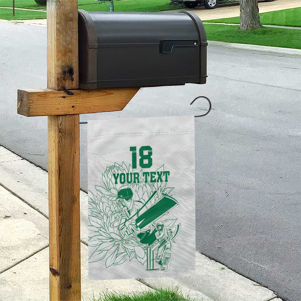 Custom Cricket South Africa Garden Flag Proteas Go Champion White Version - Wonder Print Shop