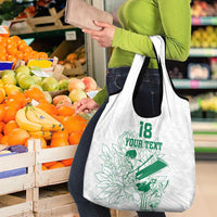 Custom Cricket South Africa Grocery Bag Proteas Go Champion White Version - Wonder Print Shop