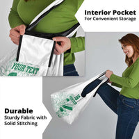 Custom Cricket South Africa Grocery Bag Proteas Go Champion White Version - Wonder Print Shop