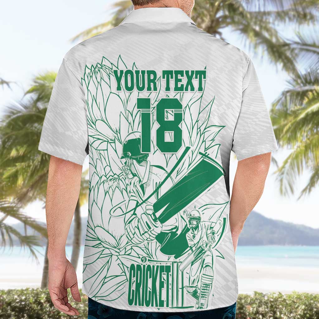 Custom Cricket South Africa Hawaiian Shirt Proteas Go Champion White Version - Wonder Print Shop