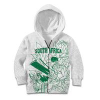 Custom Cricket South Africa Kid Hoodie Proteas Go Champion White Version - undefined